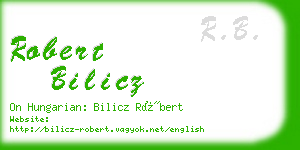 robert bilicz business card